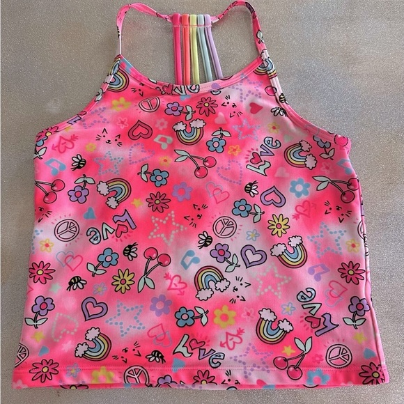 The Children's Place Pink Butterfly Bikini Set (876) - Picture 4 of 11